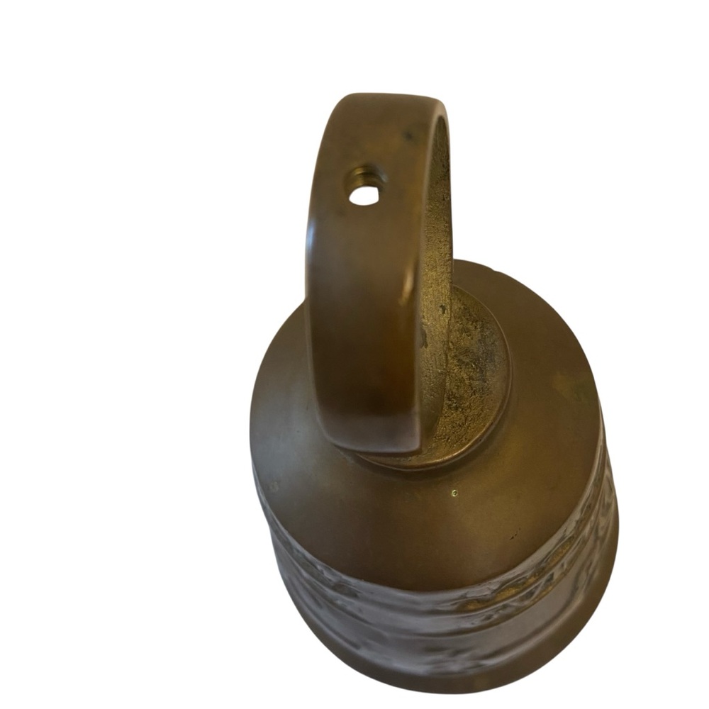 Vintage Brass Monastery Church Bell Rustic Old World Charm - Picture 12 of 13